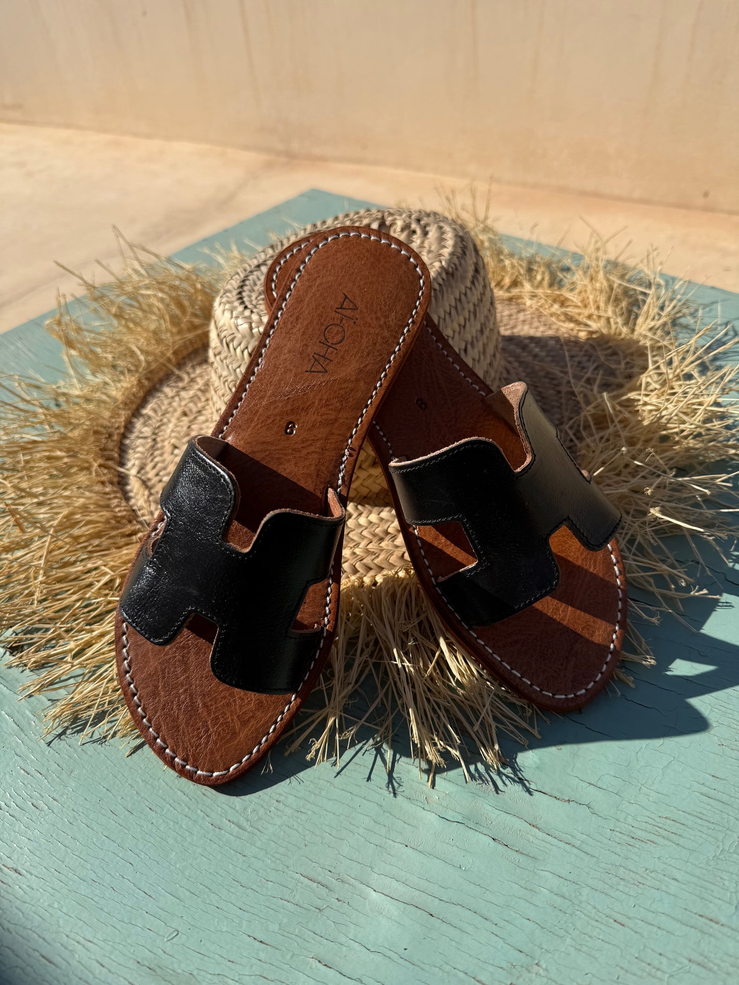 Handmade leather sandals