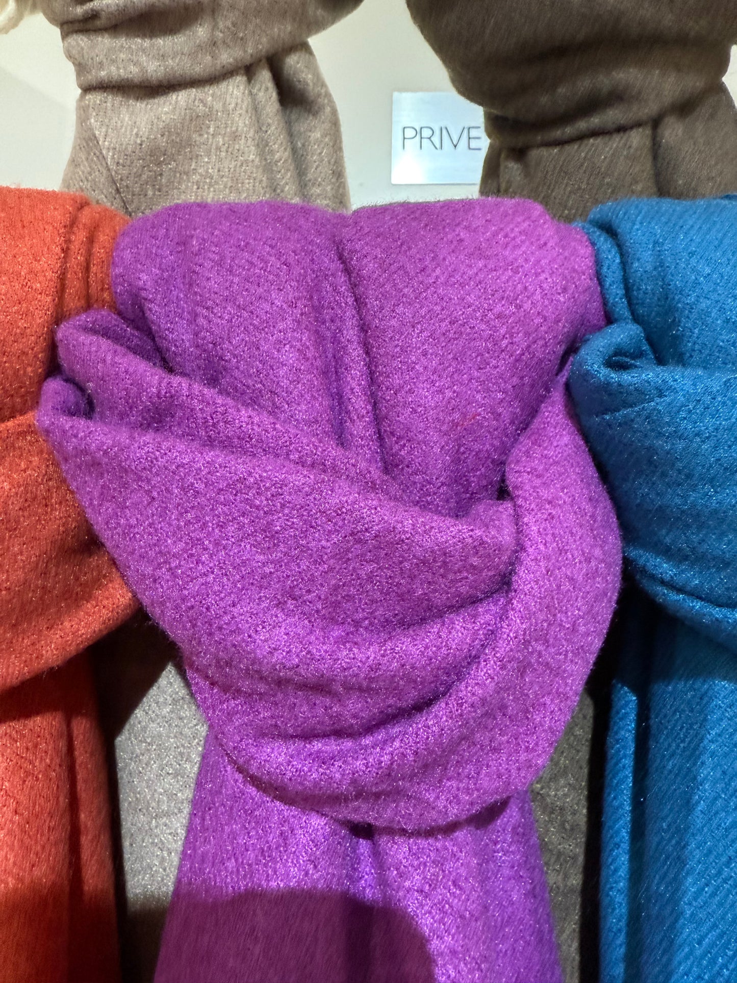 Cashmere scarf met franjes