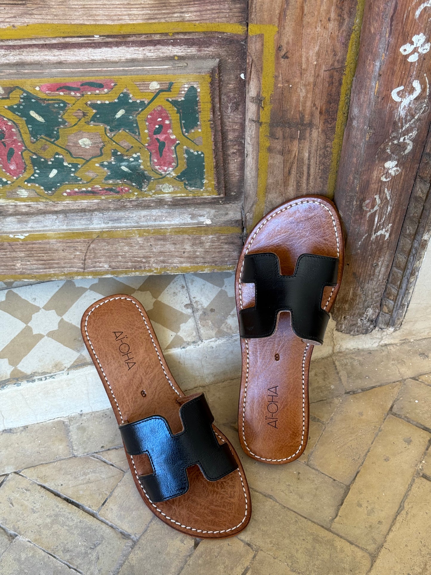Handmade leather sandals
