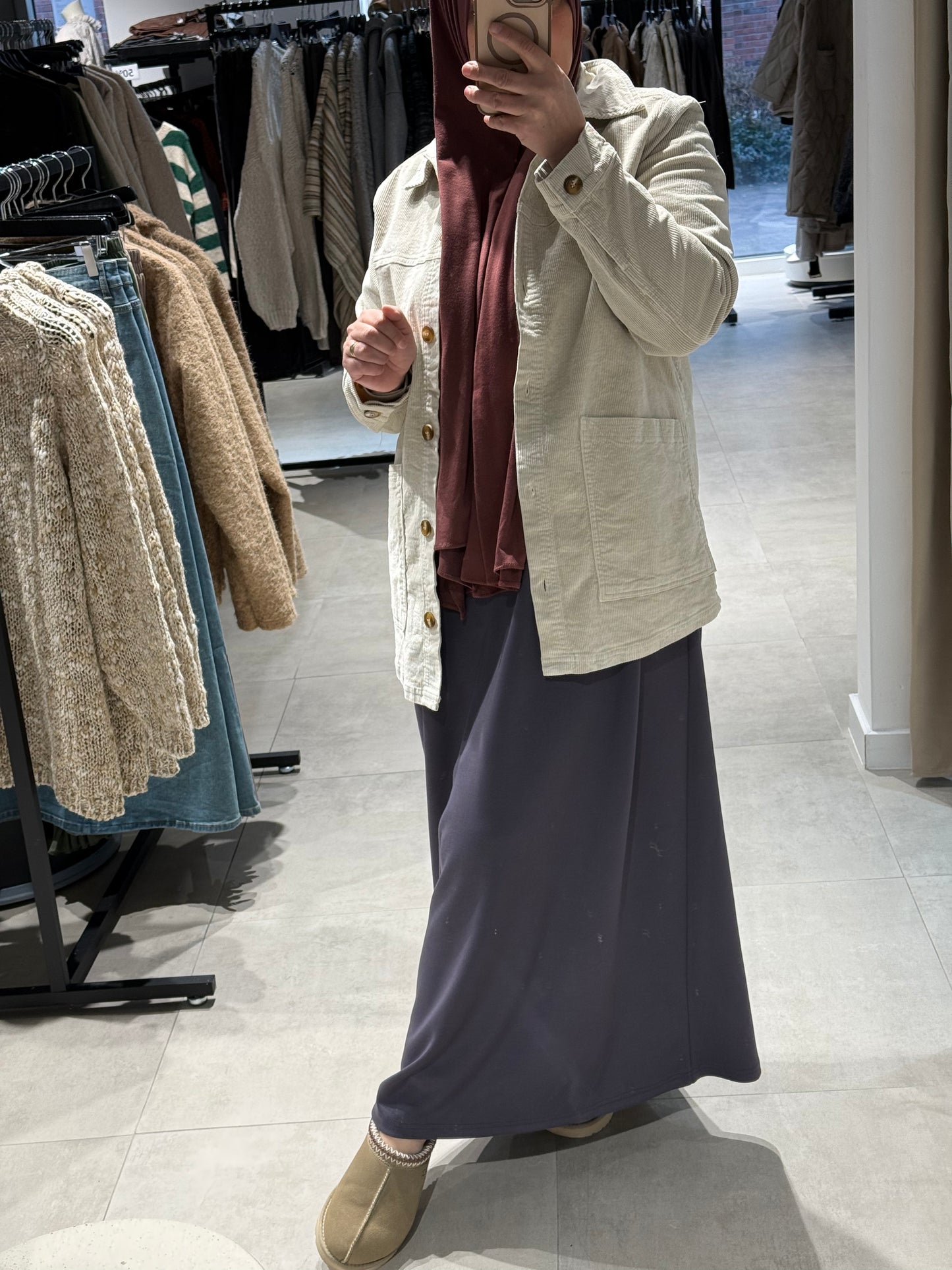 Corduroy jacket beige