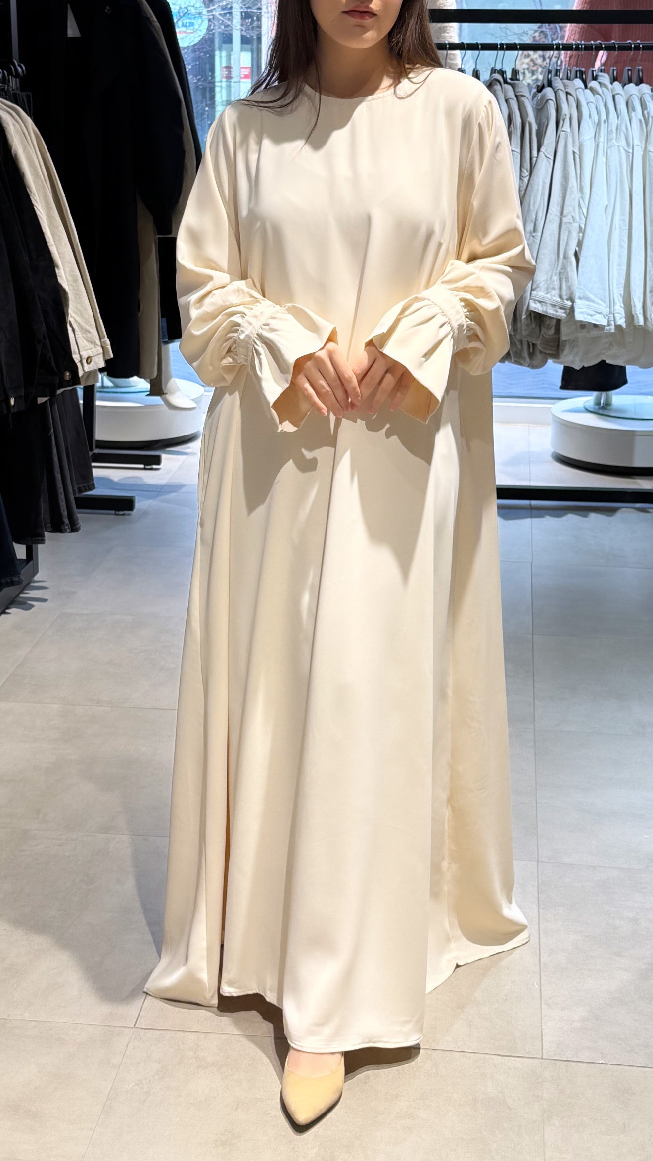 Abaya pofmouw creme
