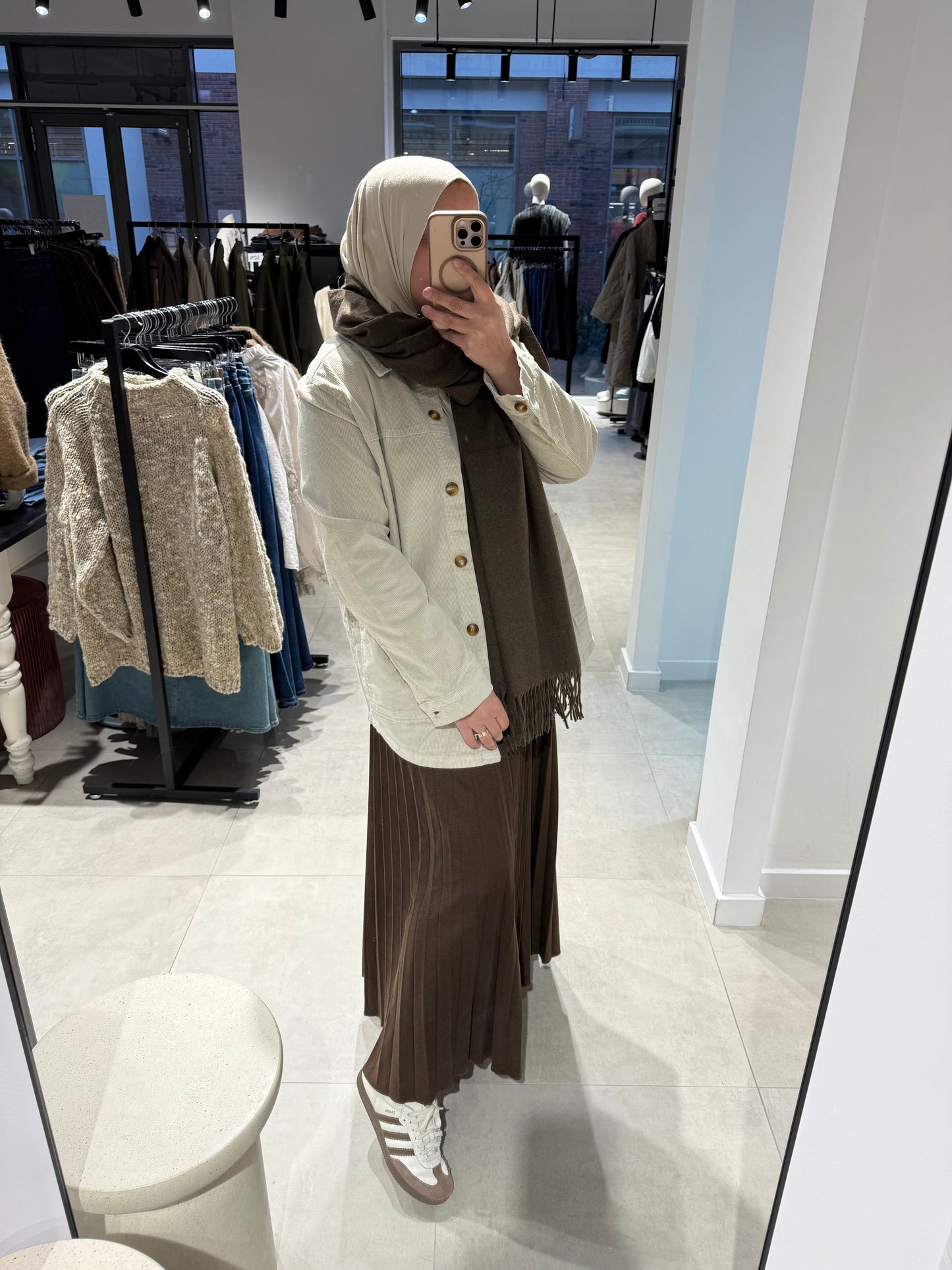 Corduroy jacket beige