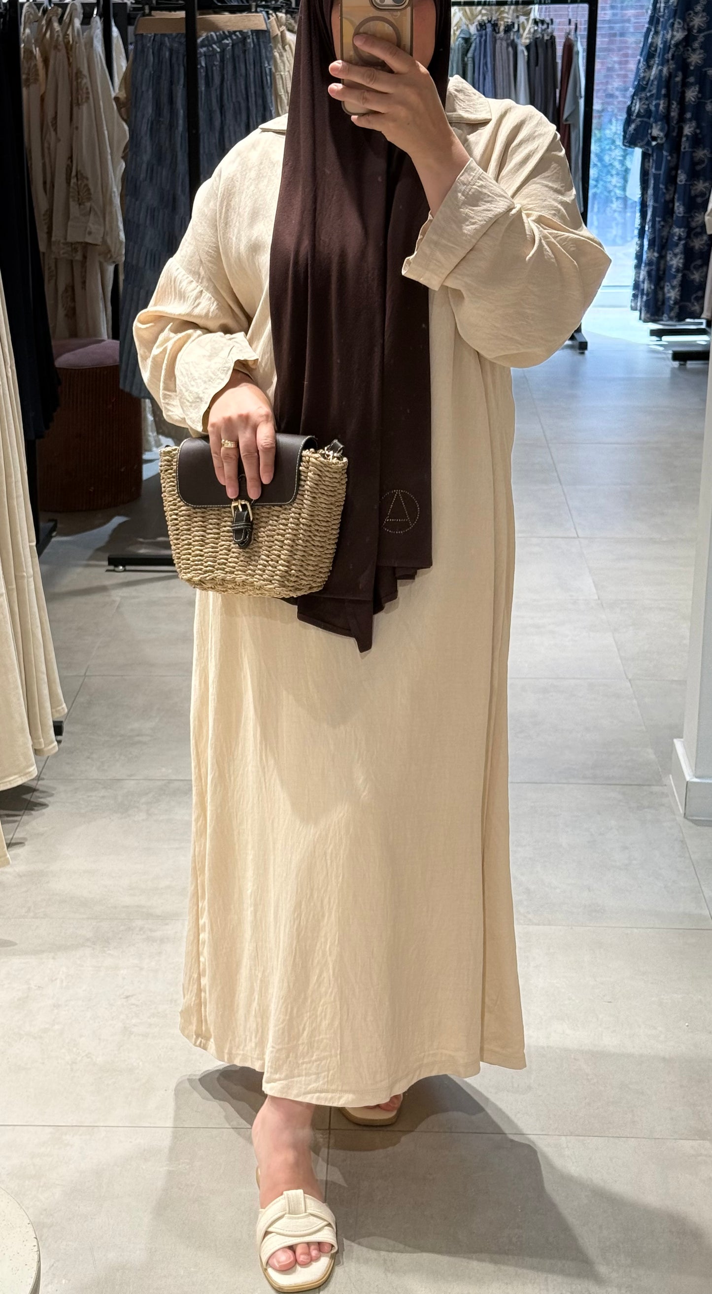 Luchtige maxi abaya dress
