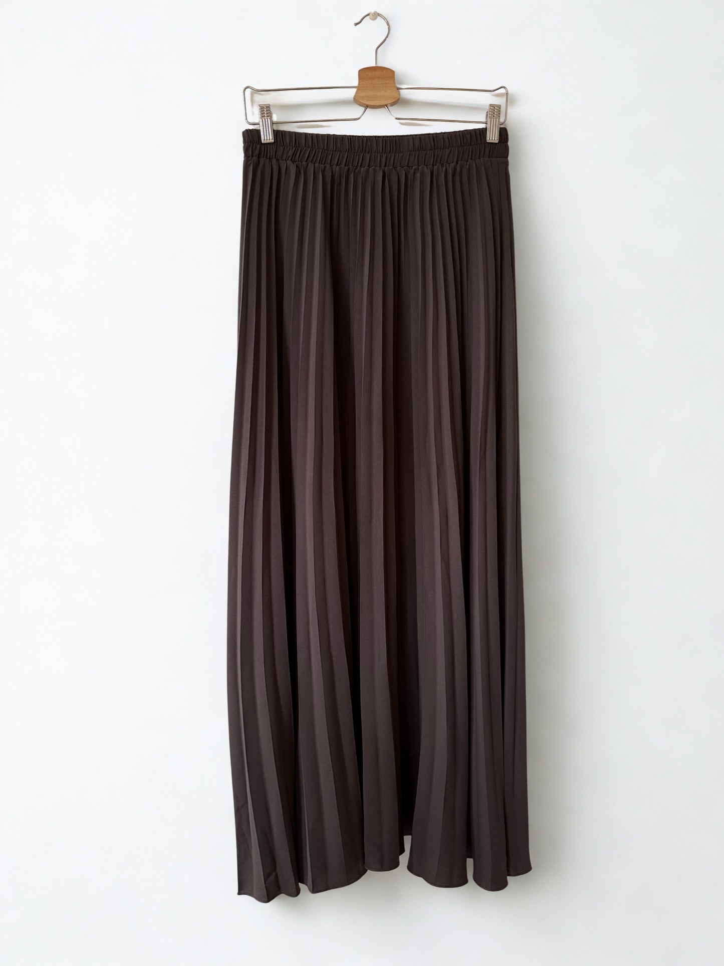 Maxi plissé skirt prune