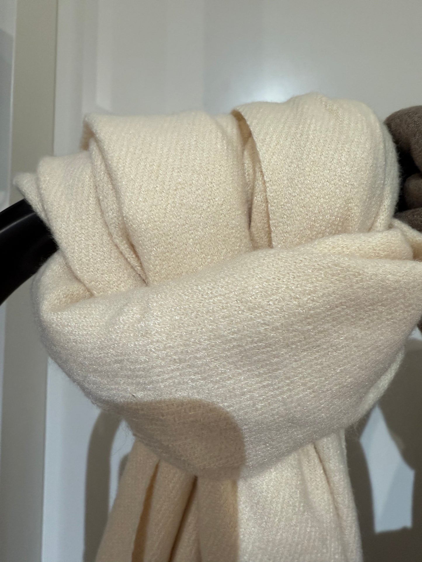 Cashmere scarf met franjes