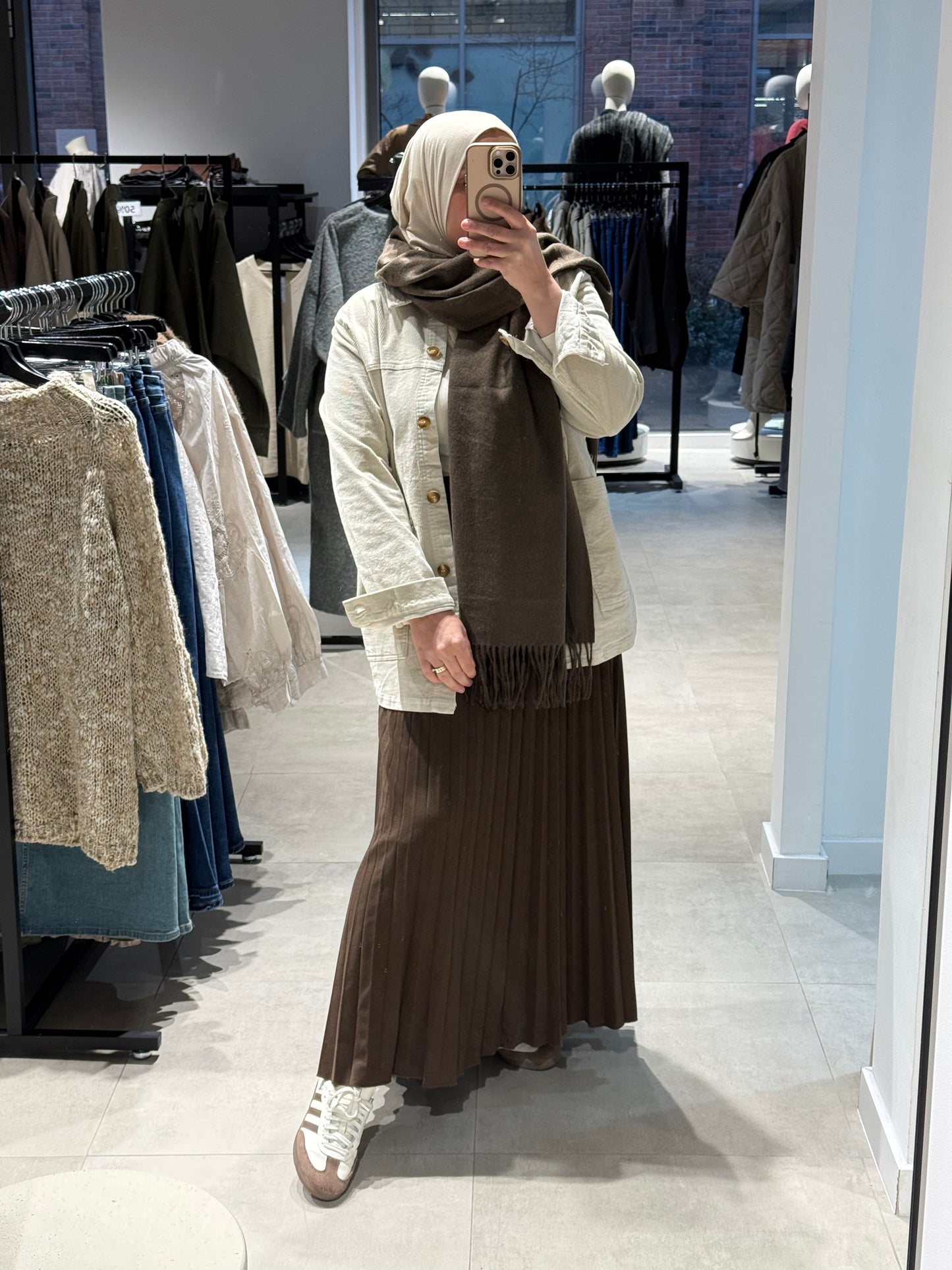Corduroy jacket beige