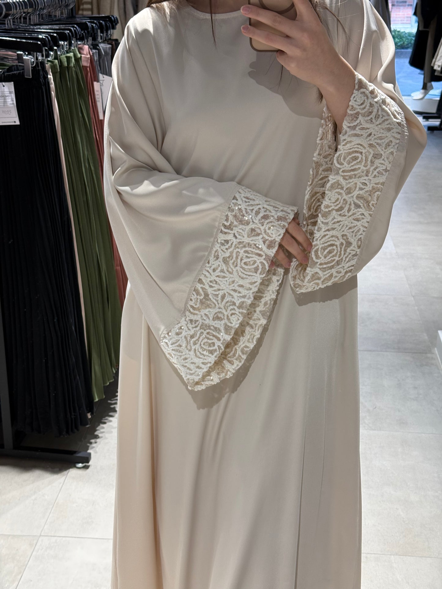 Abaya oversized mouw