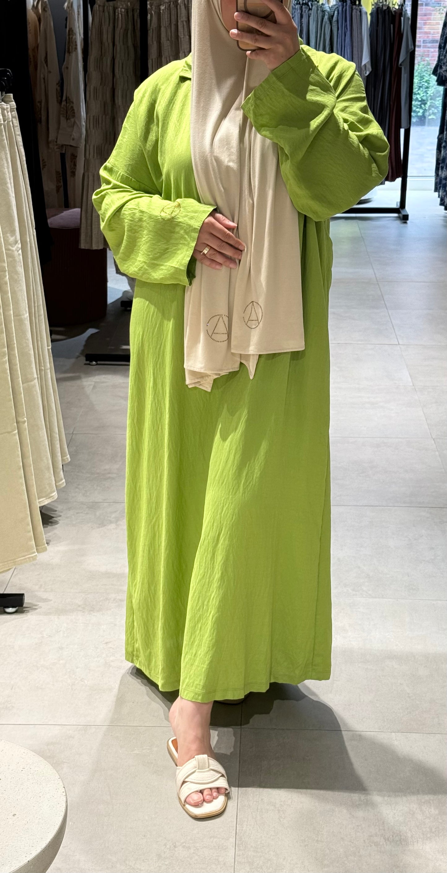 Luchtige maxi abaya dress