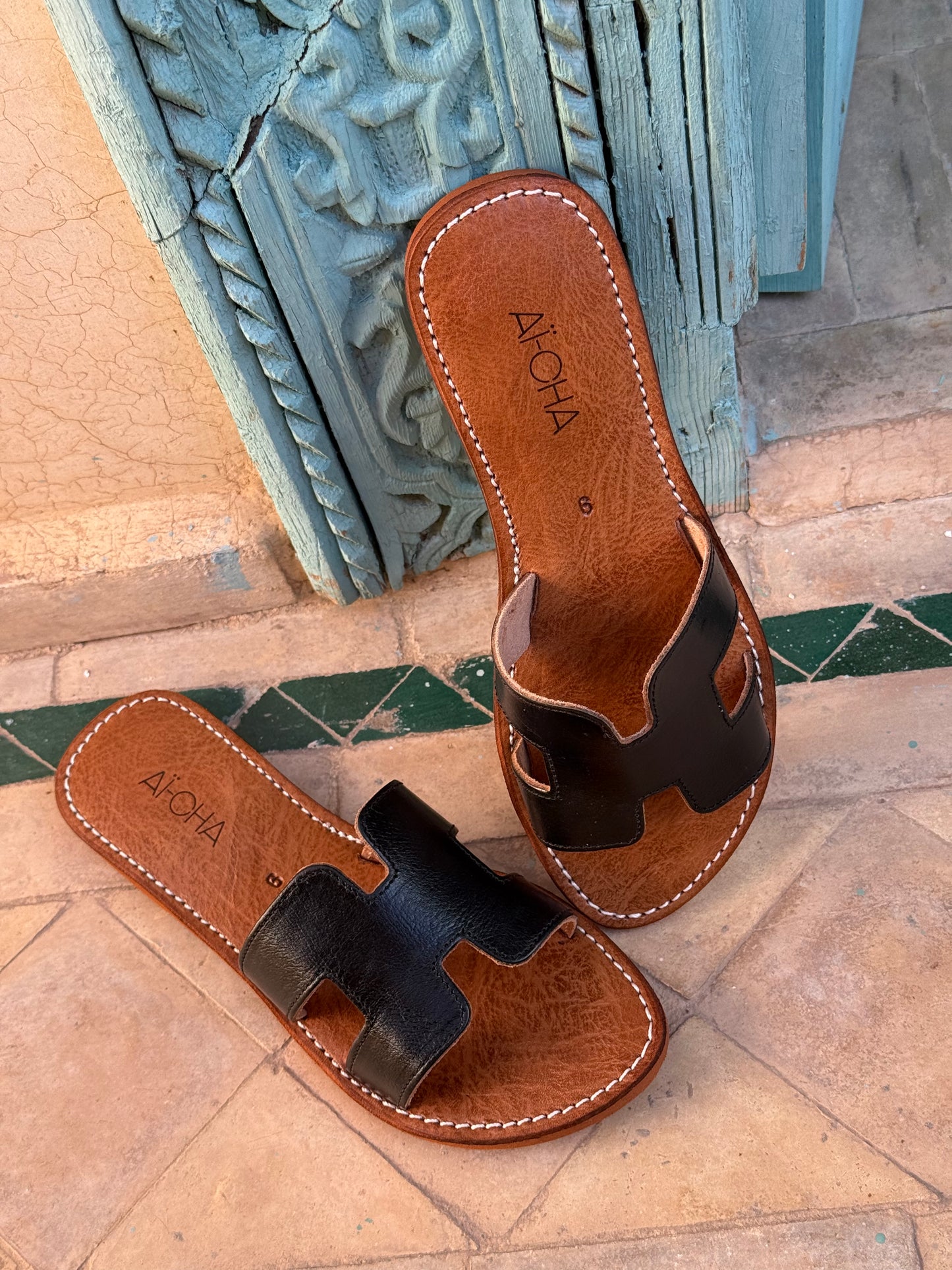 Handmade leather sandals