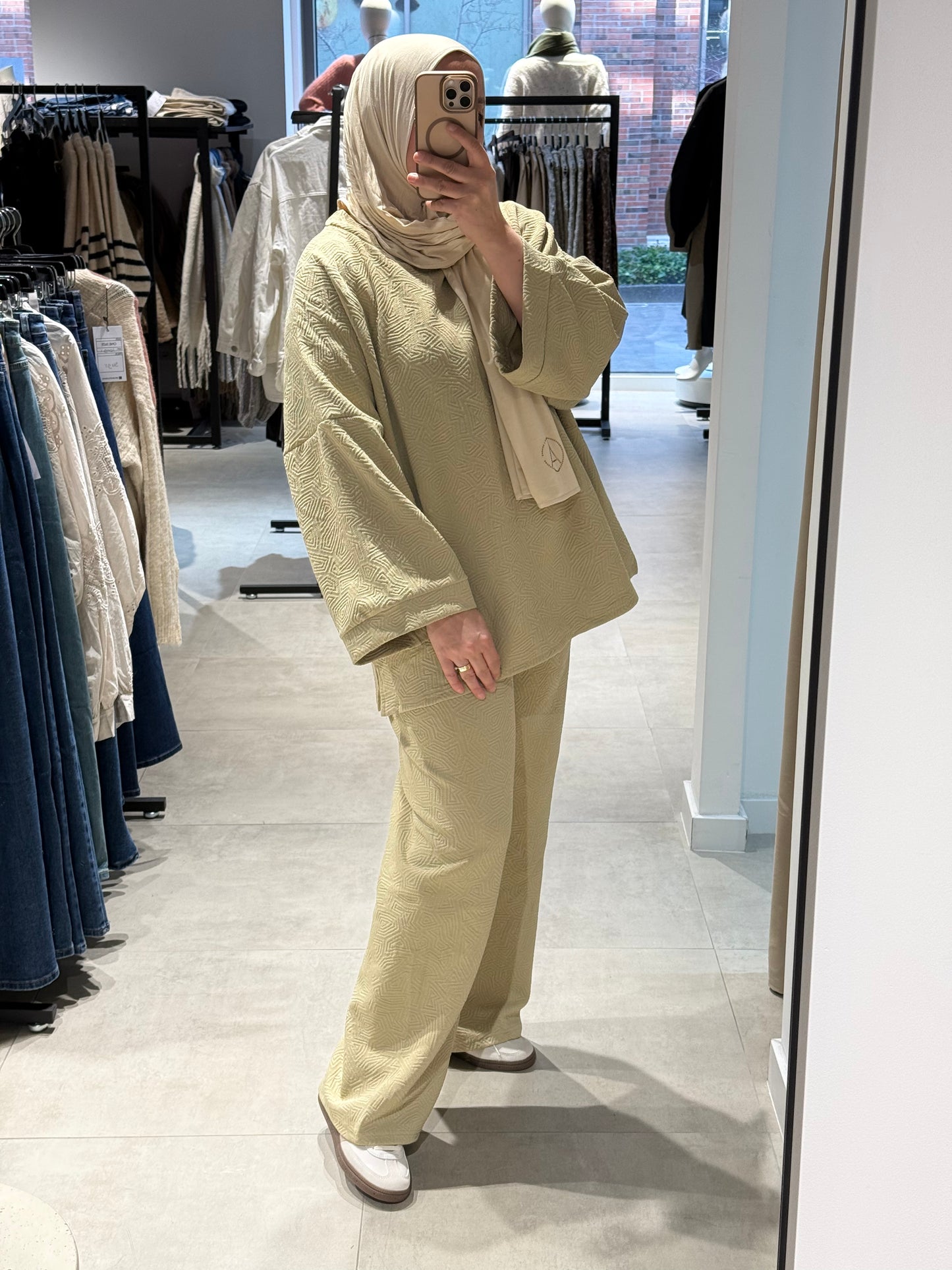Twinset patroon beige