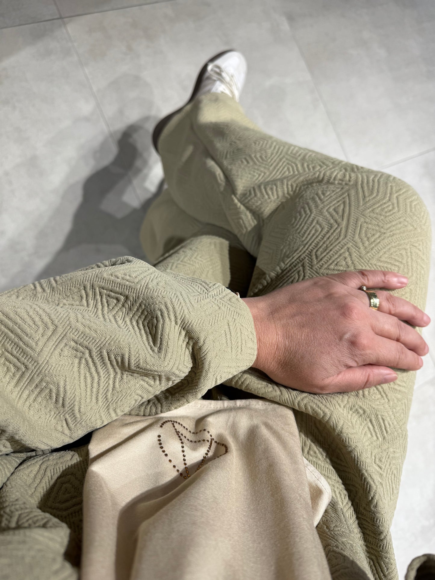 Twinset patroon beige