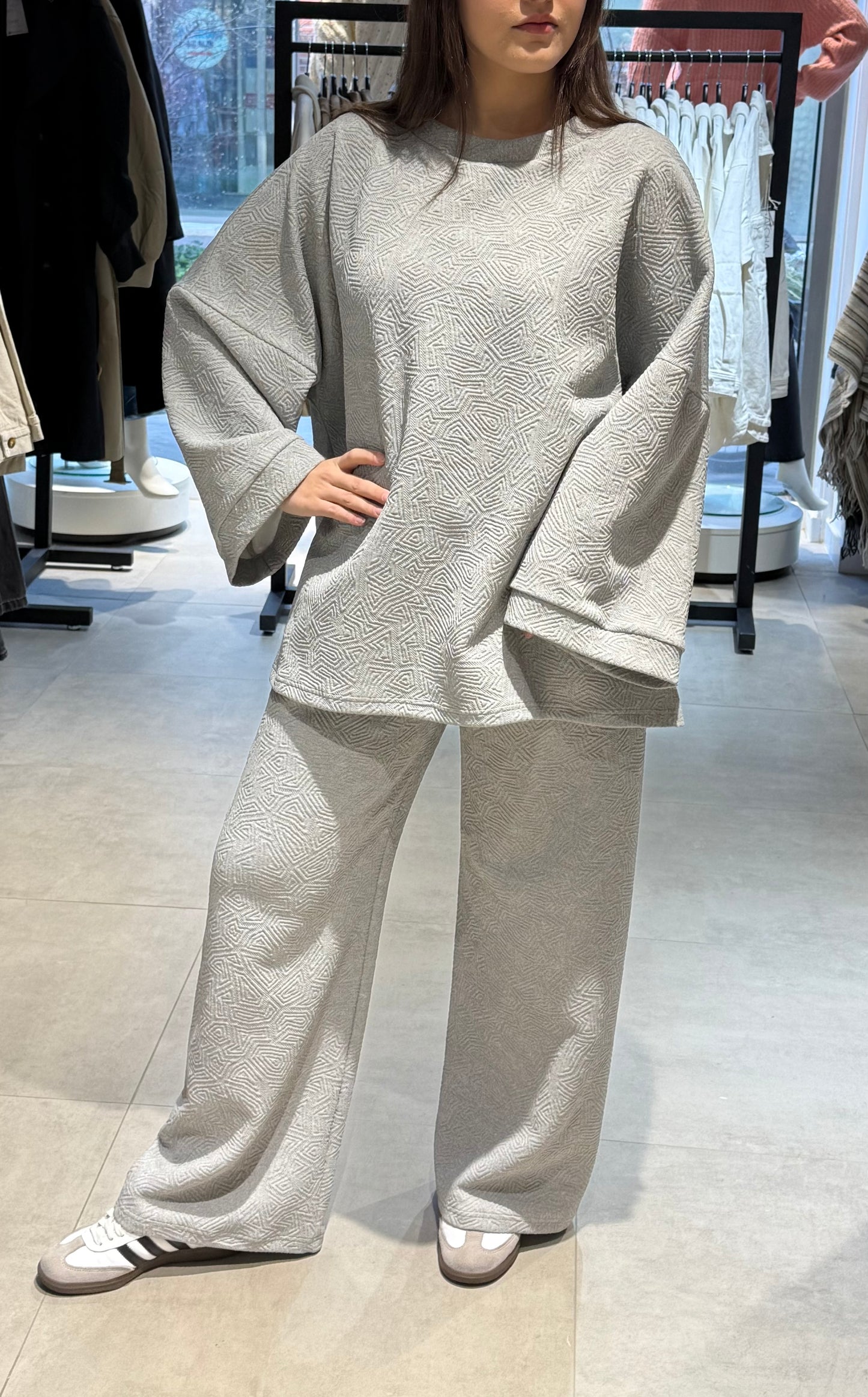 Twinset patroon gray