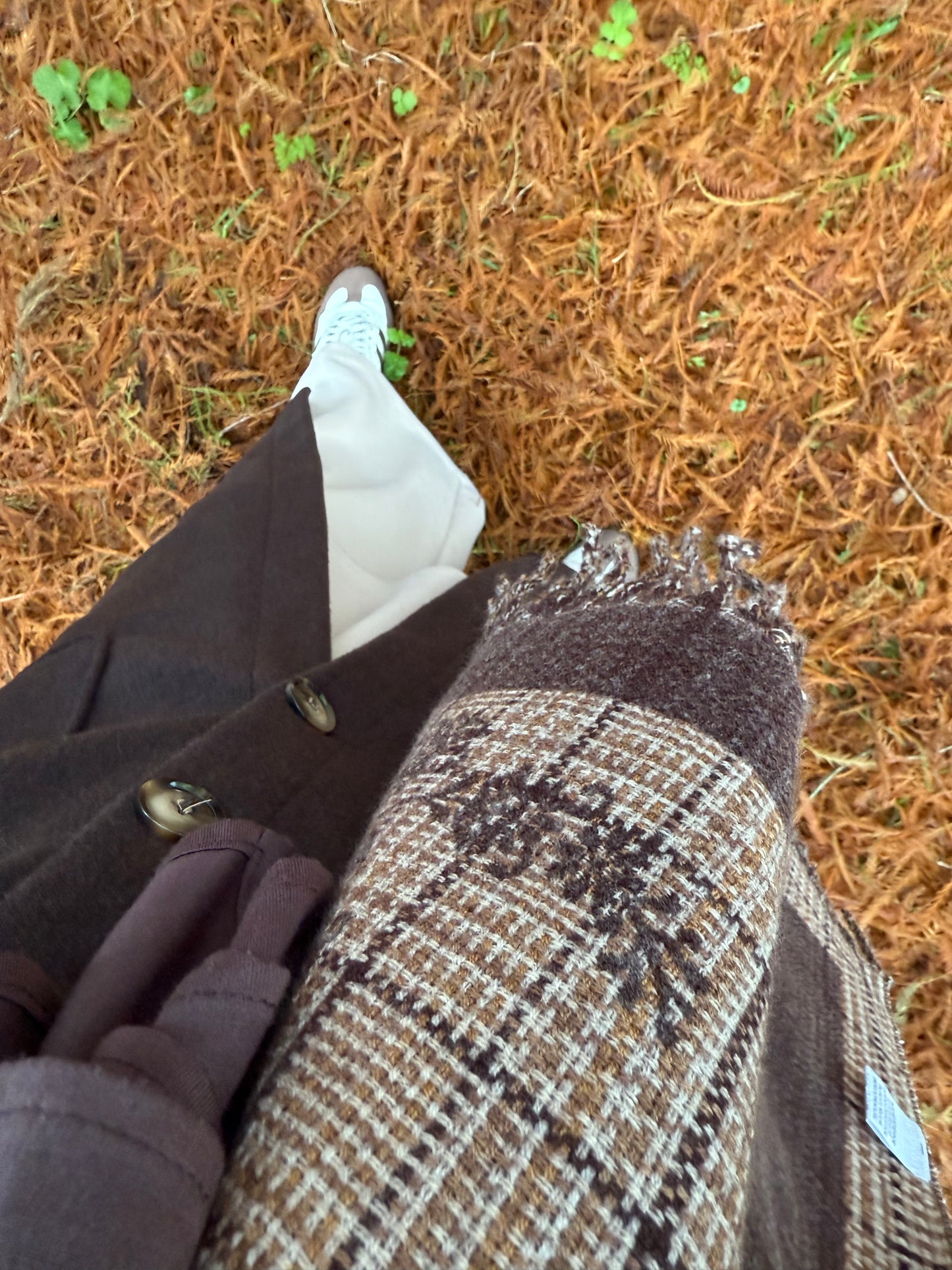 Klassieke Paisley-ruit scarf Marron