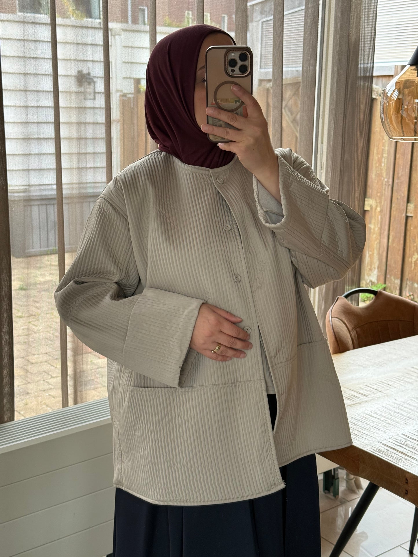 Oversized jasje Stone