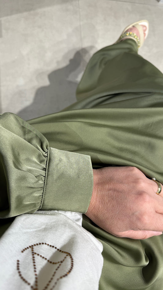 Abaya V-hals  green