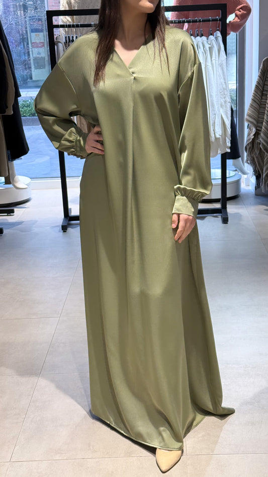 Abaya V-hals  green