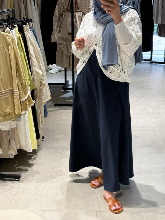 Maxi skirt marine