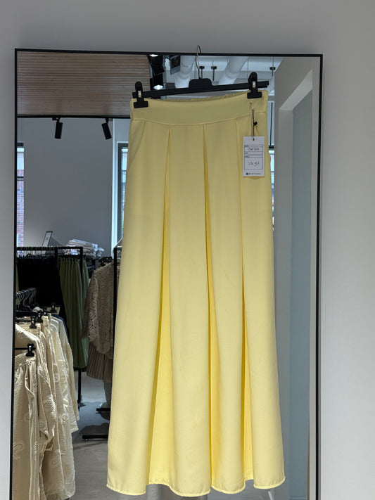 Plooirok yellow