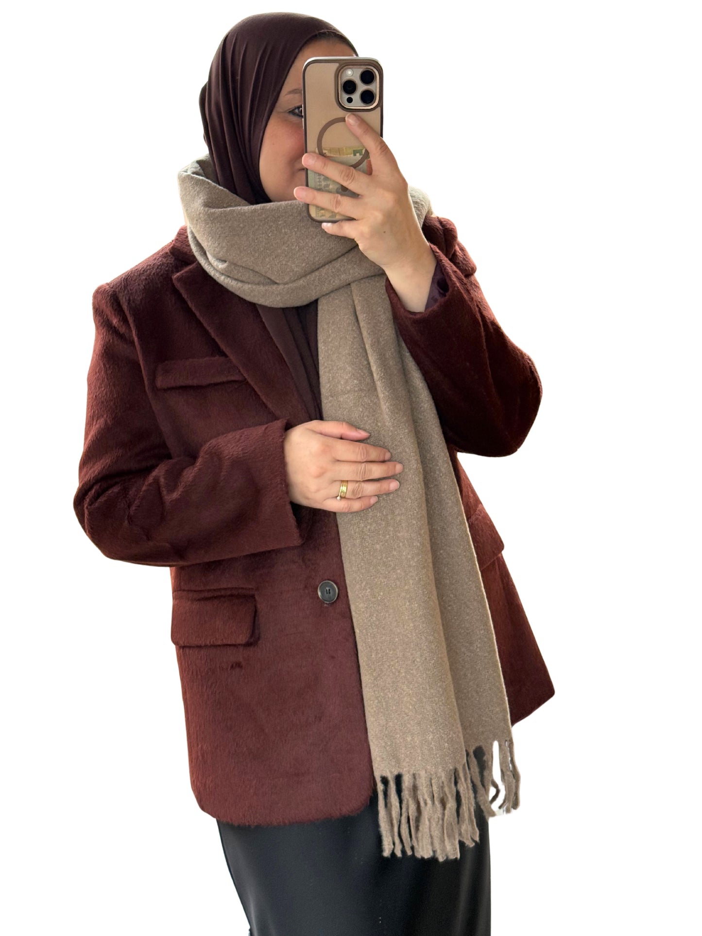 Wollen blazer burgundy