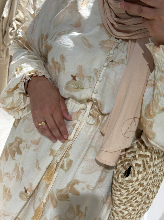 Flowy summer dress Peach