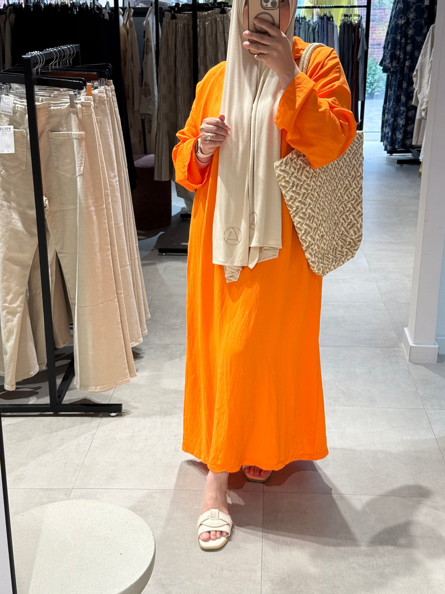 Luchtige maxi abaya dress
