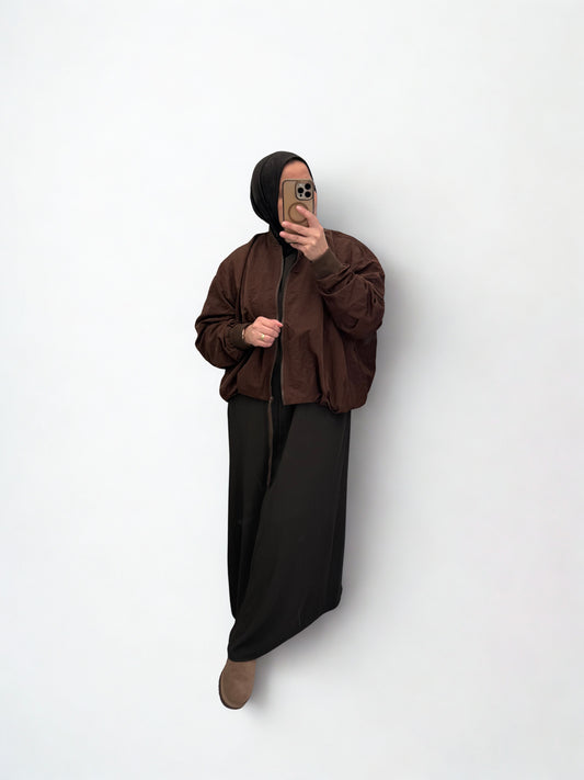 Oversized bomberjacket Brown