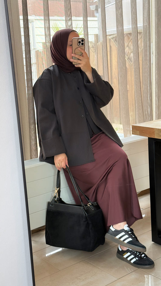 Oversized jasje Black