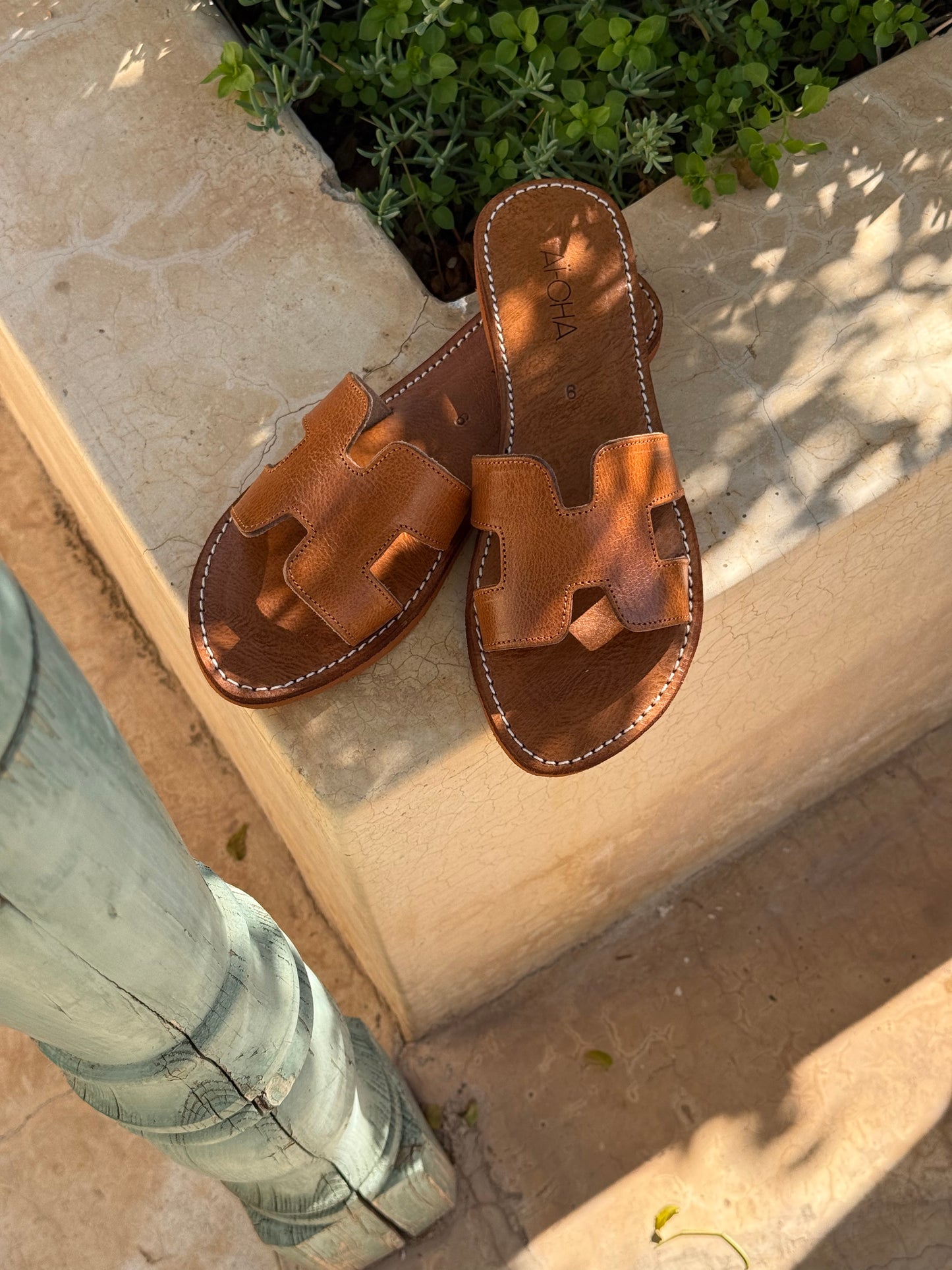 Handmade leather sandals