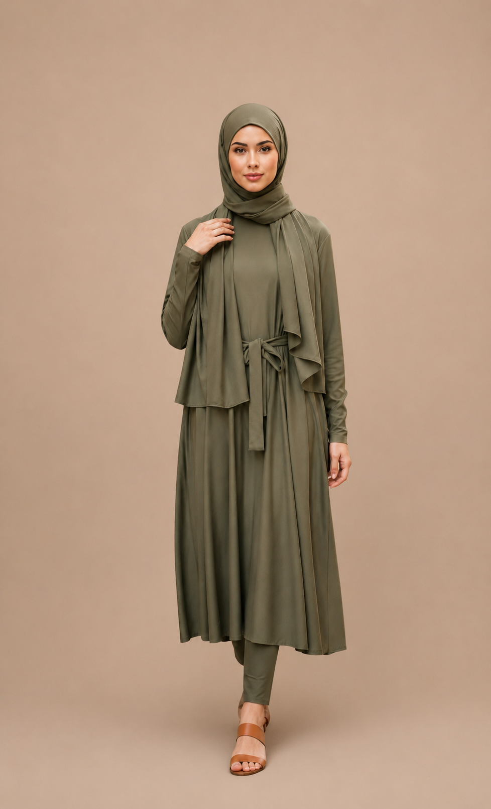Amelia Burkini green