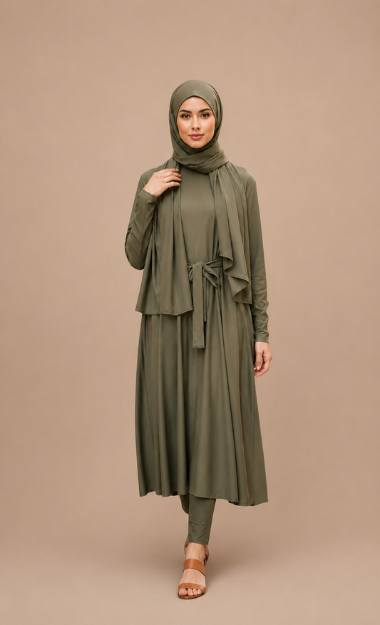 Amelia Burkini green