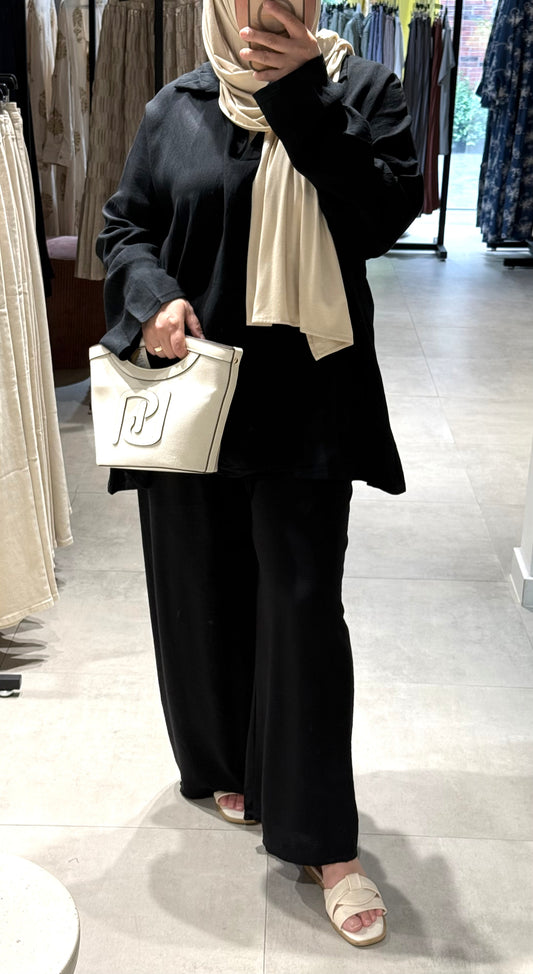 Oversized twinset black