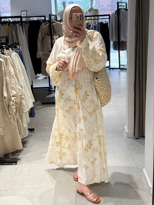 Flowy summer dress Peach