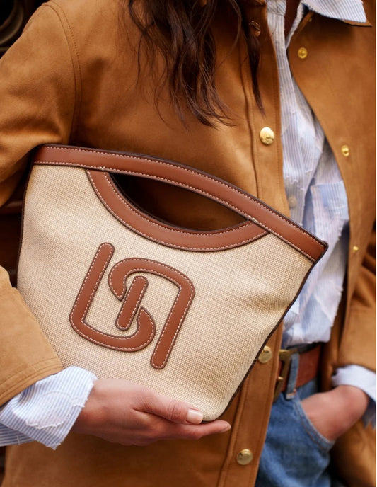 Crossbody bag Naturel linnen cotton