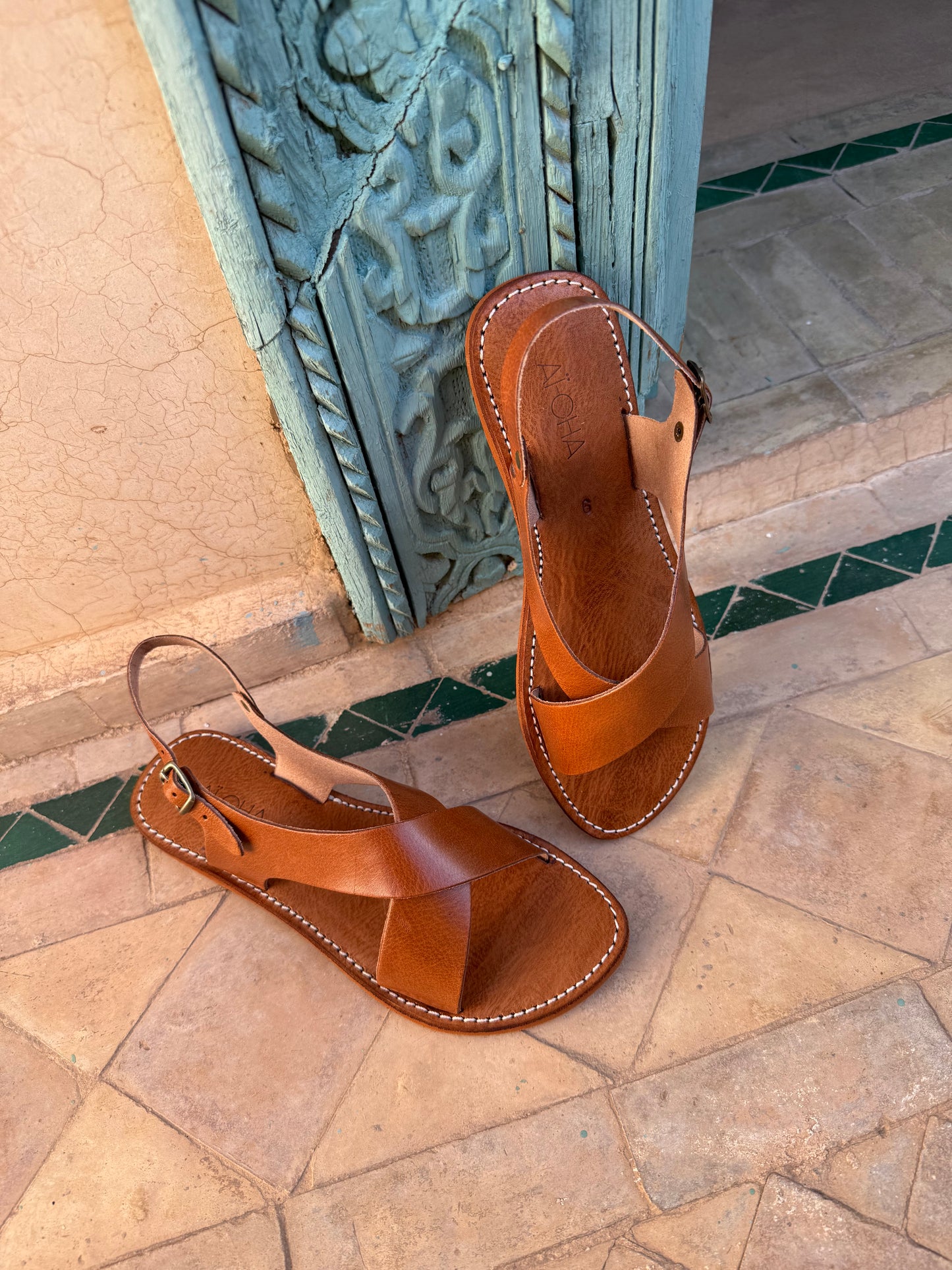 Handmade leather sandal