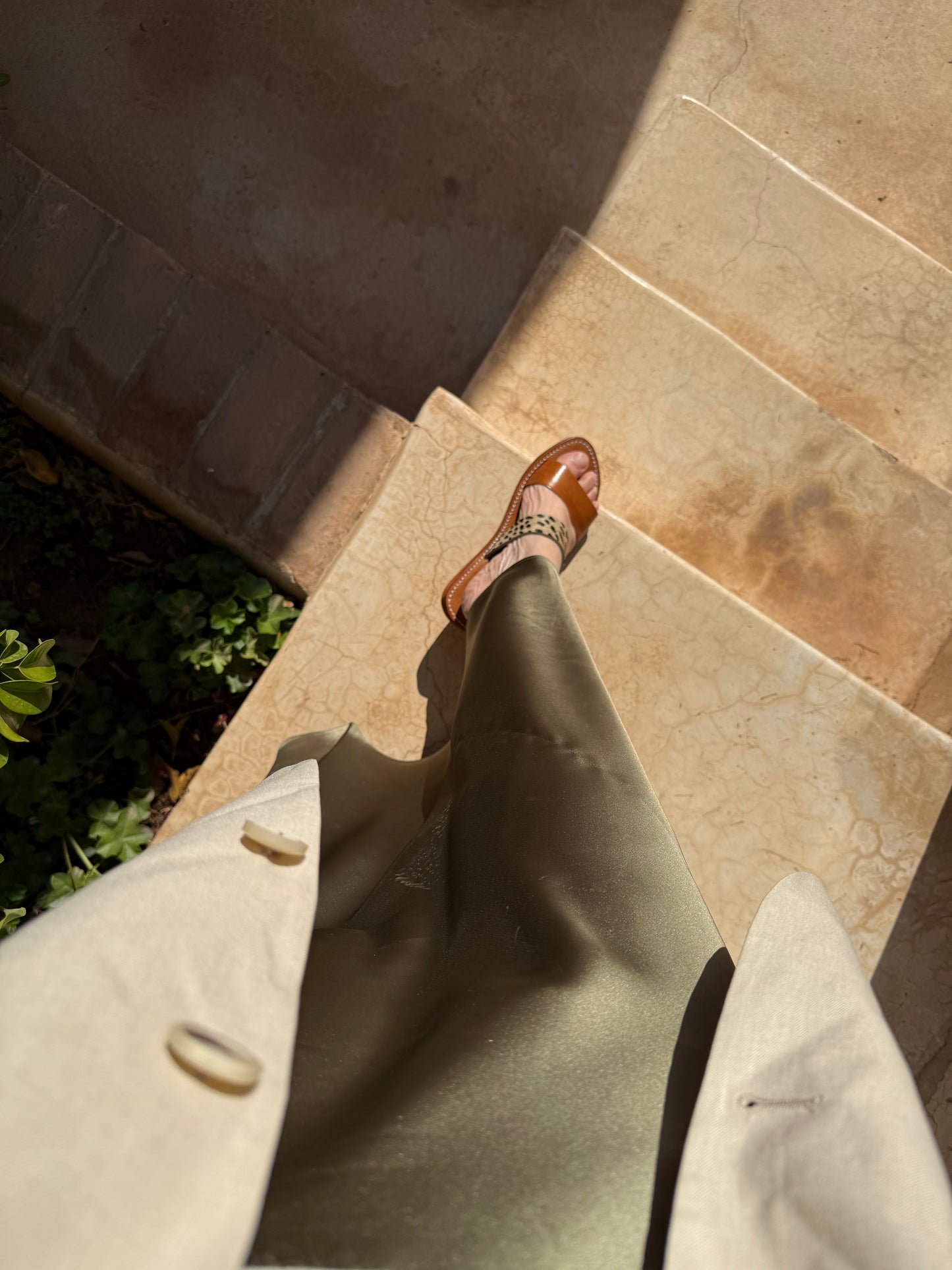Handmade leather sandal