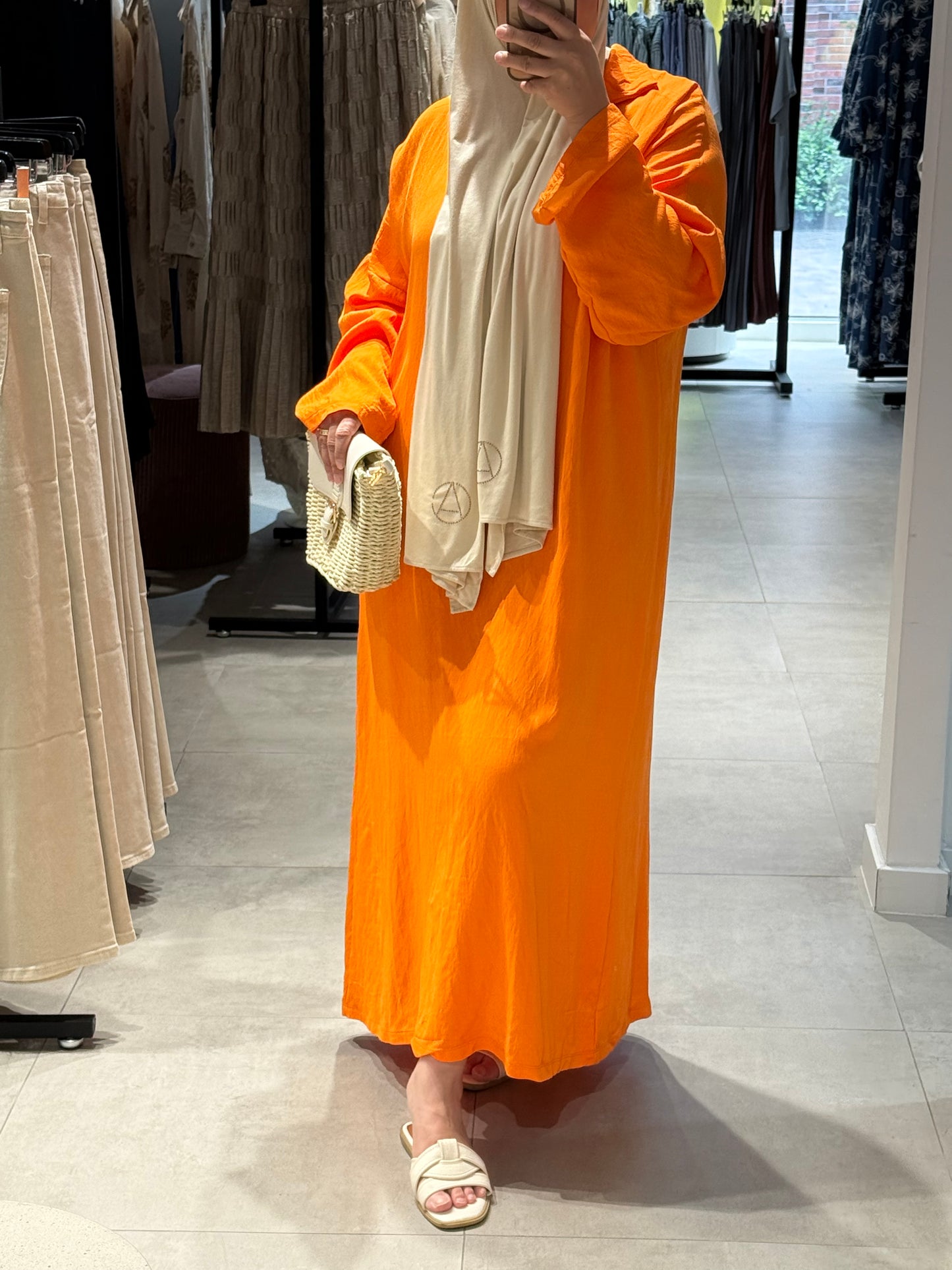 Luchtige maxi abaya dress