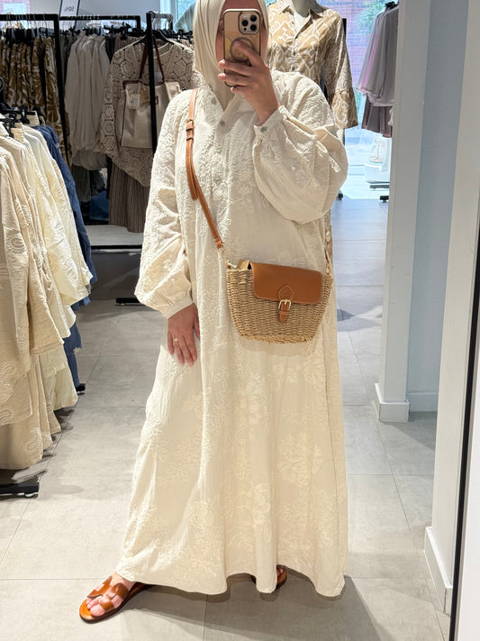 Cotton broderie dress