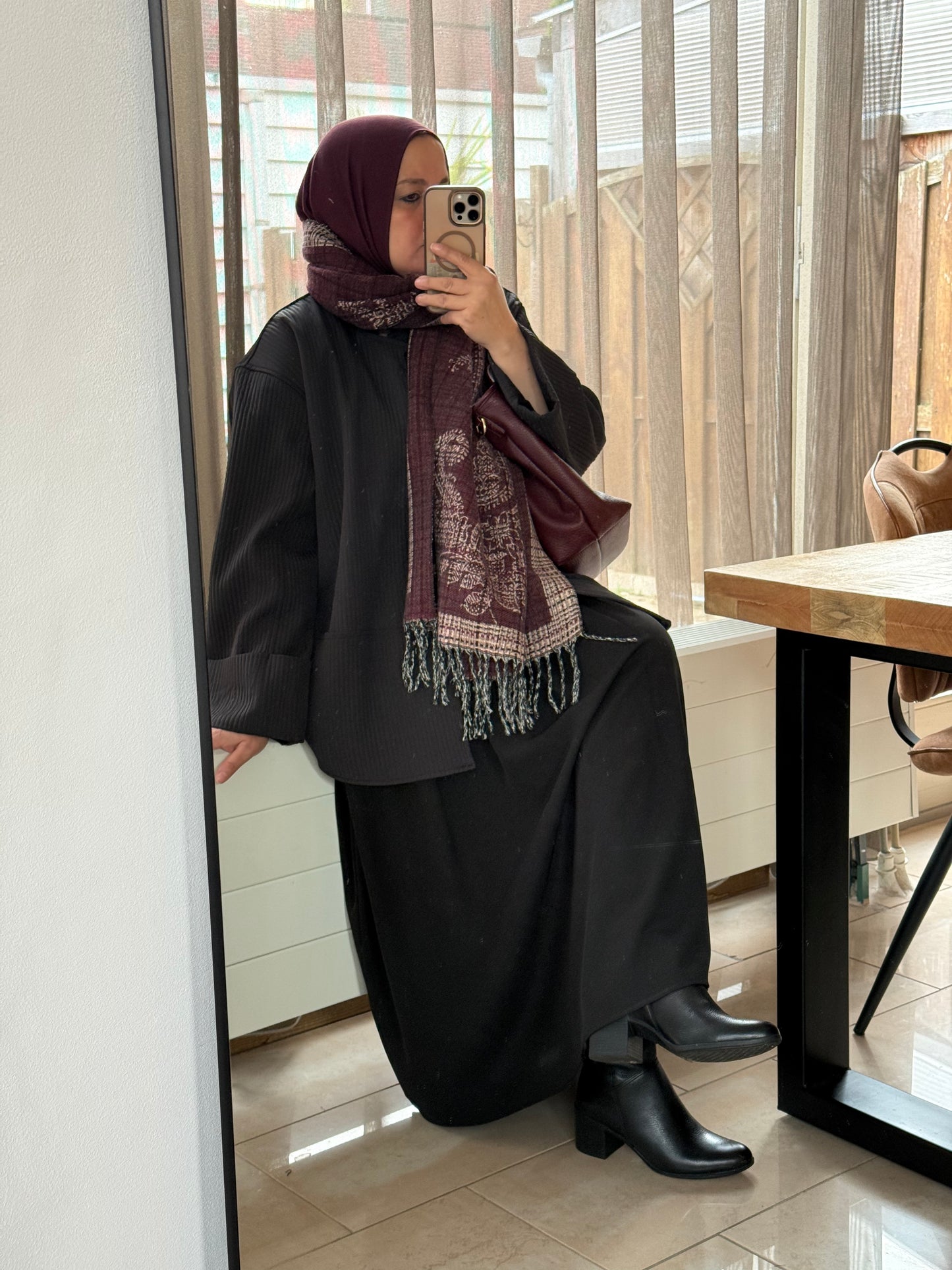Oversized jasje Black