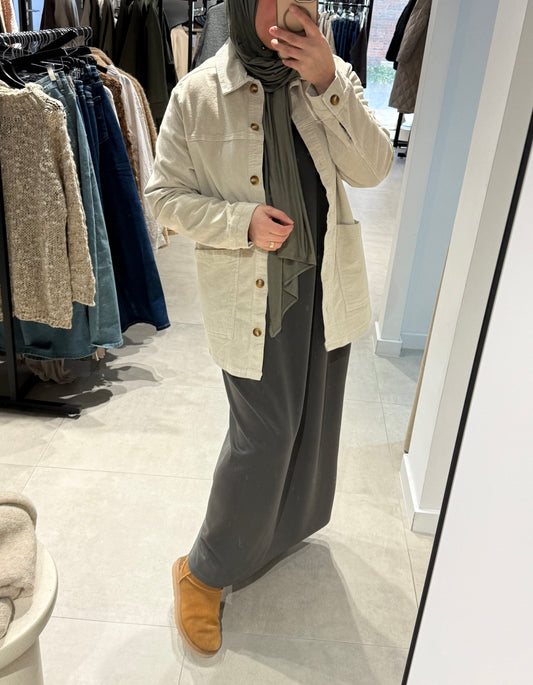 Corduroy jacket beige
