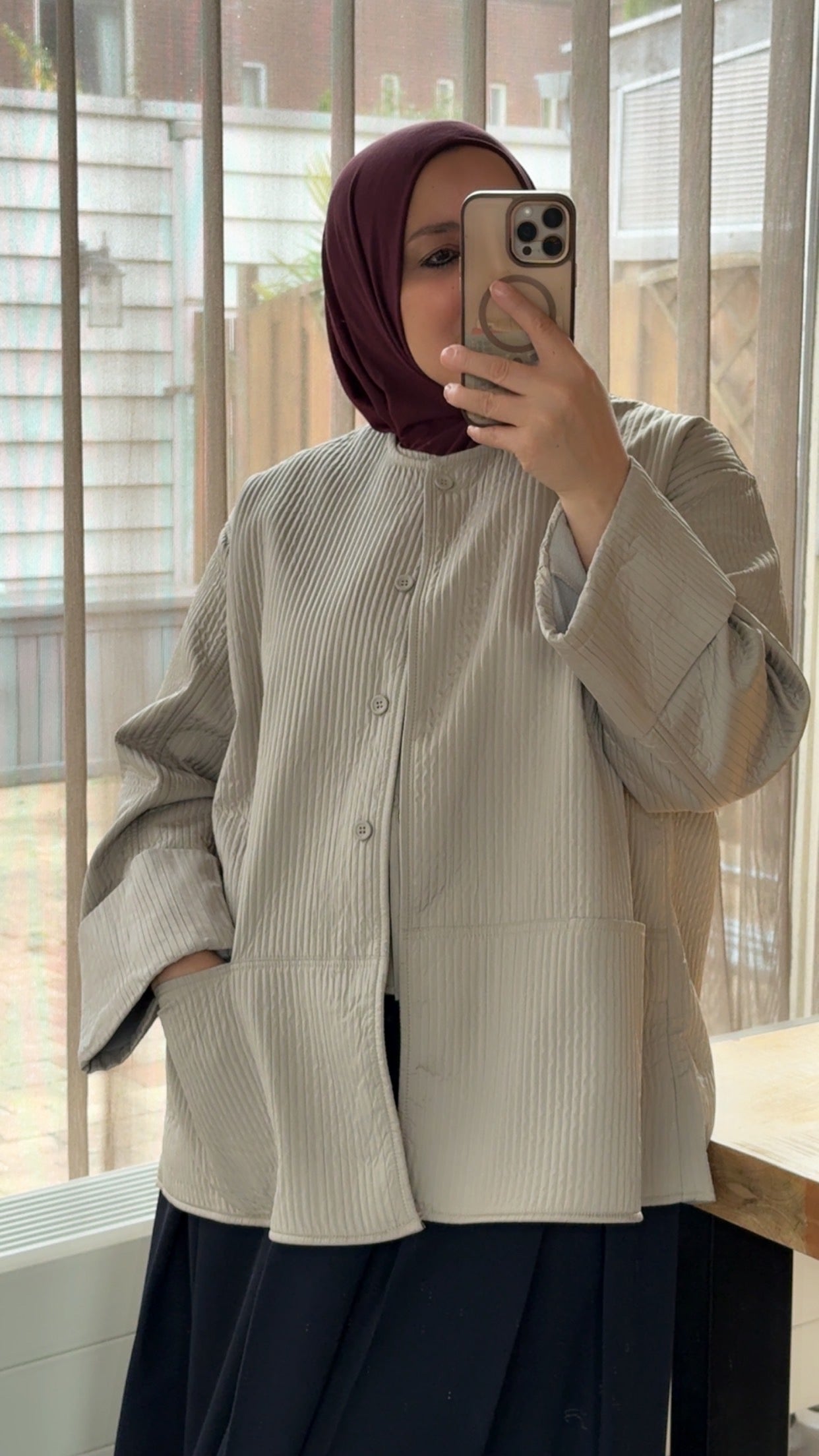 Oversized jasje Stone