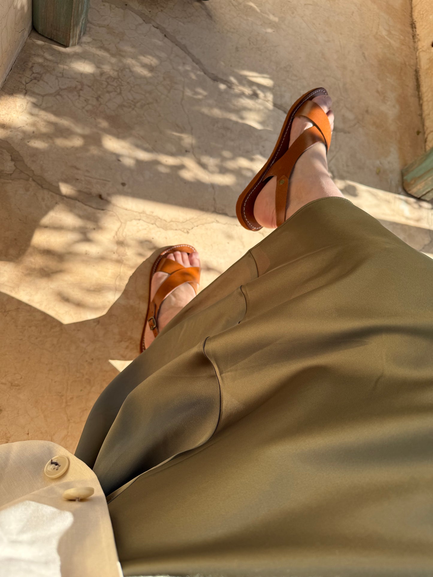 Handmade leather sandal