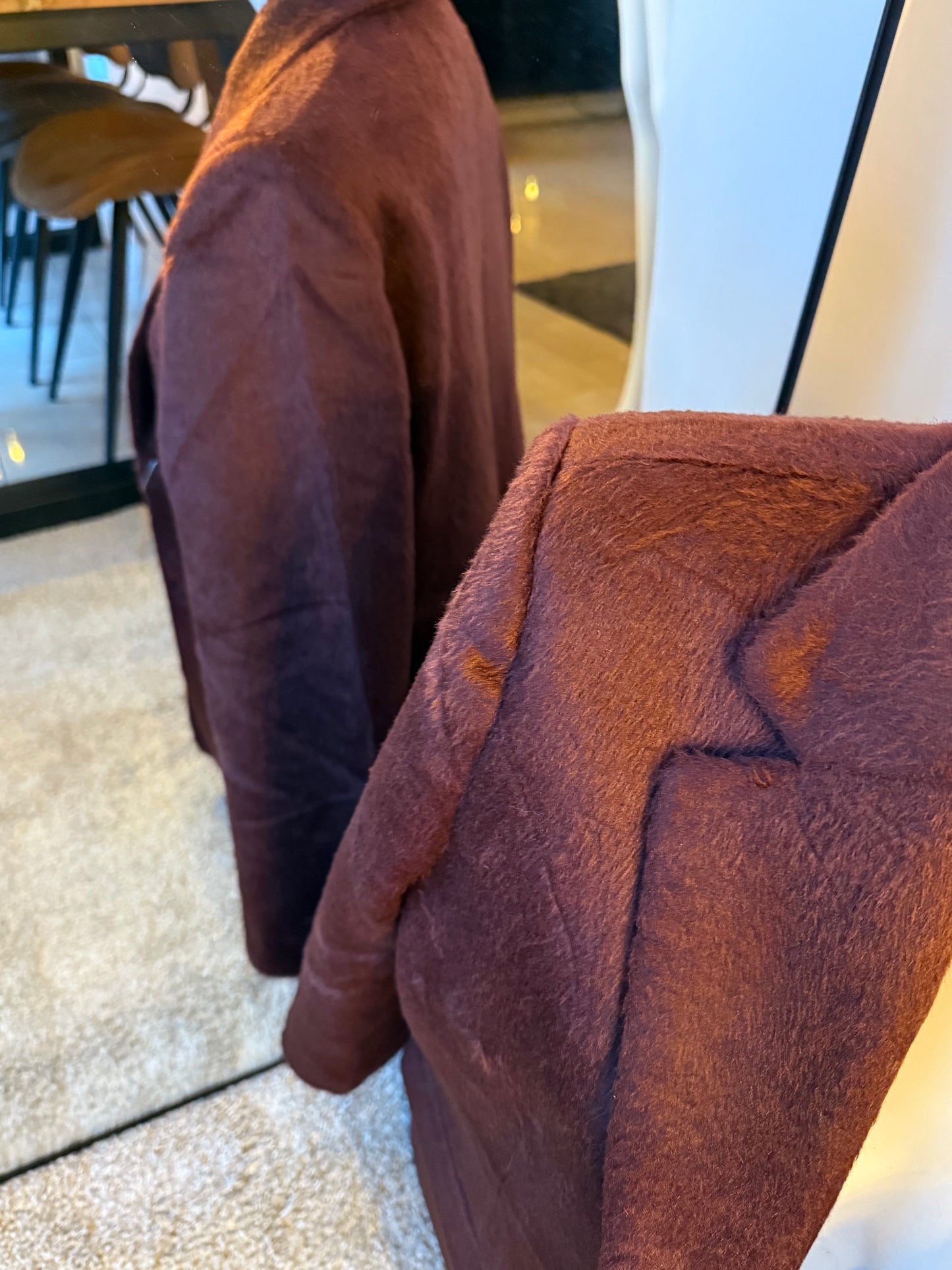 Wollen blazer burgundy