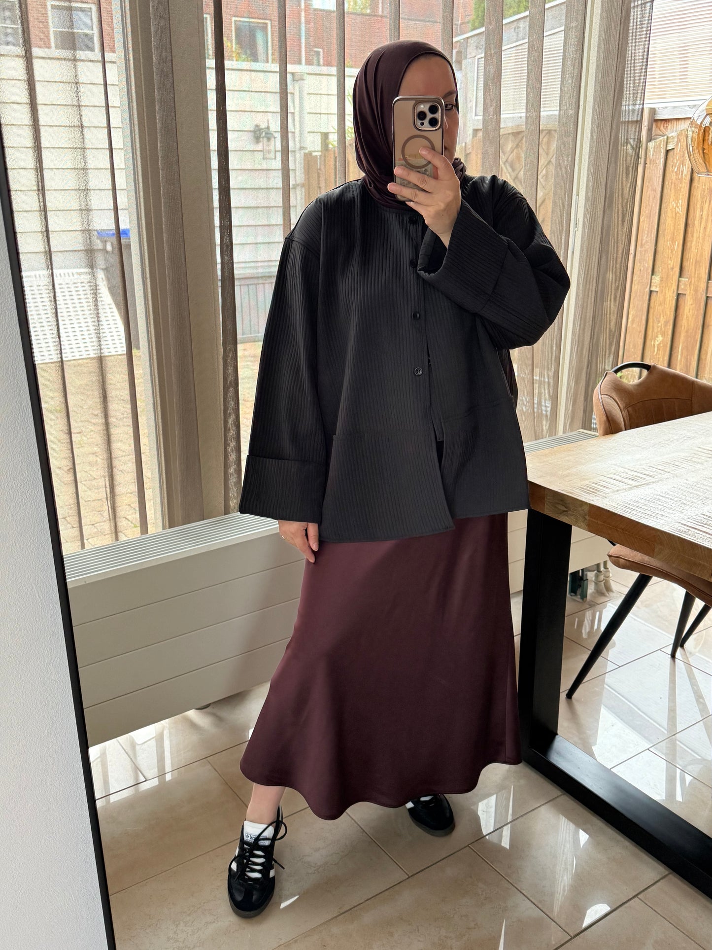 Oversized jasje Black