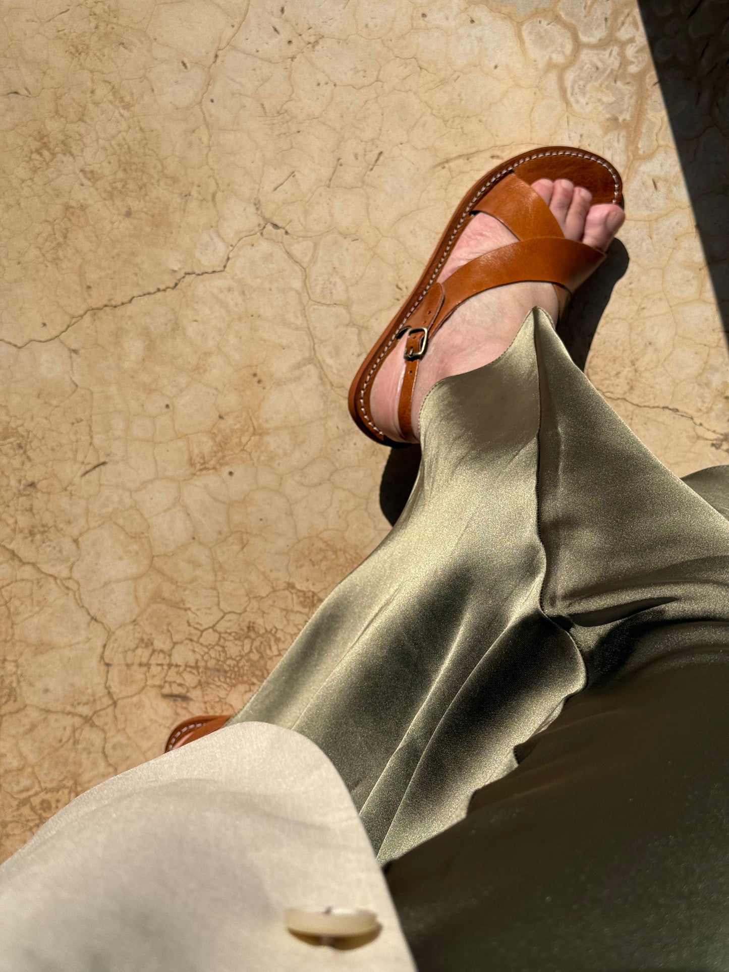 Handmade leather sandal