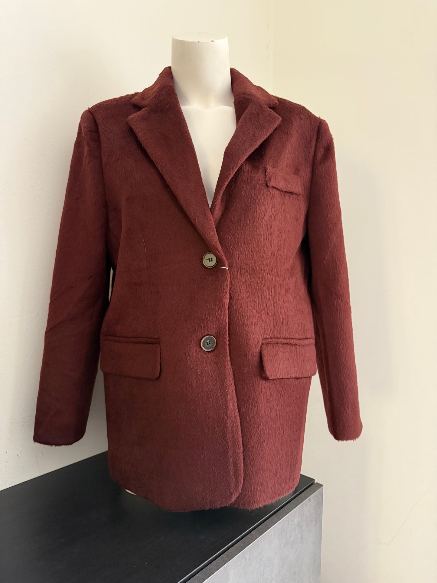 Wollen blazer burgundy