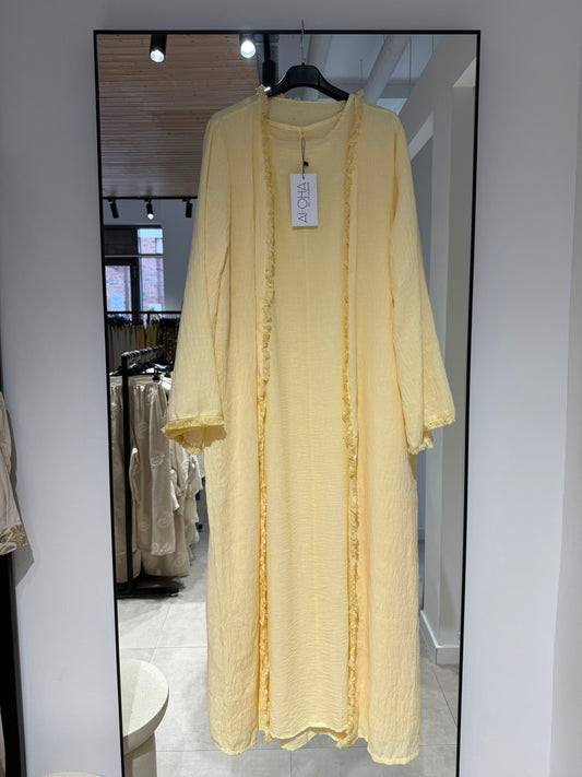 Kimono set summer yellow