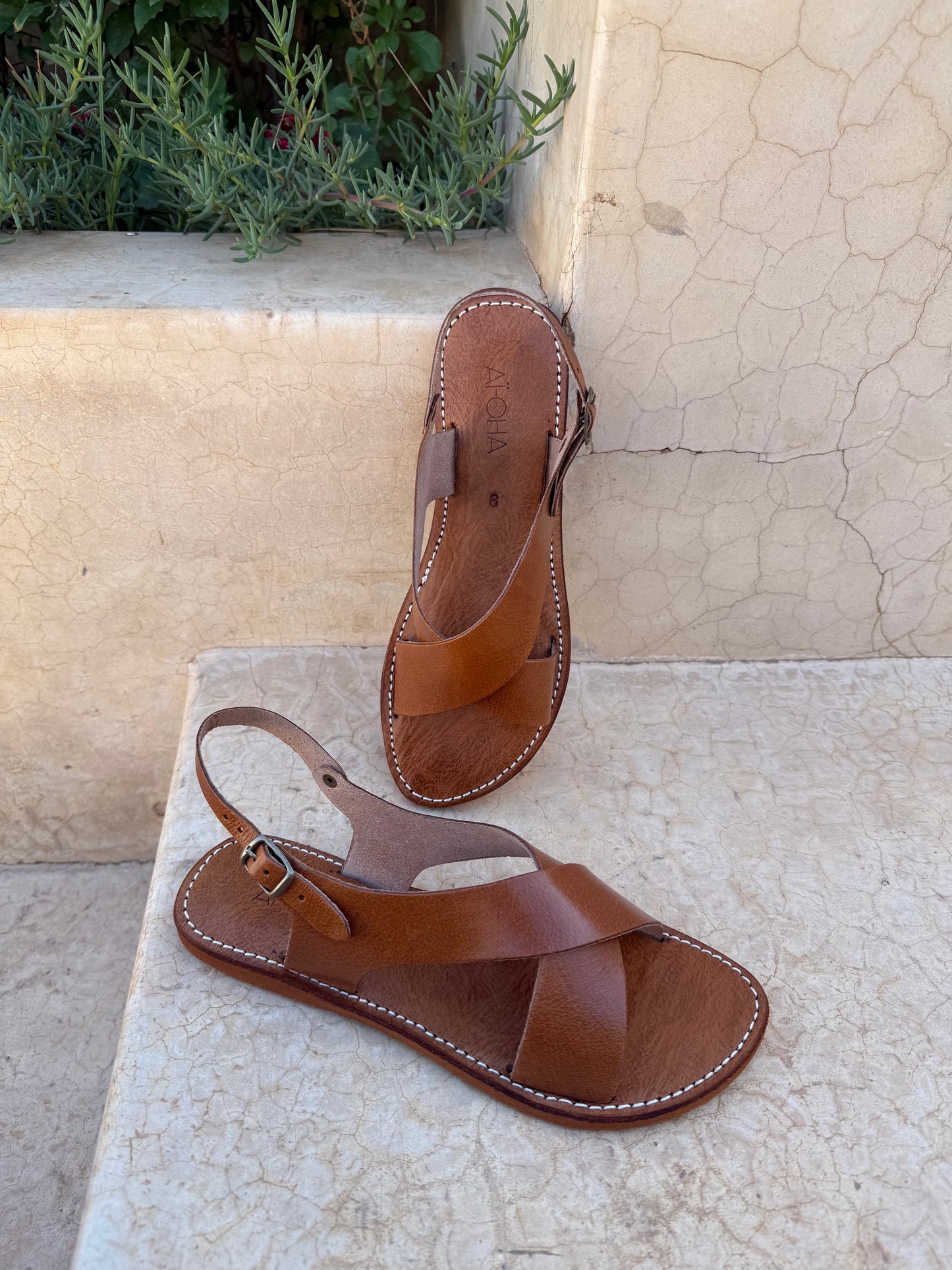 Handmade leather sandal
