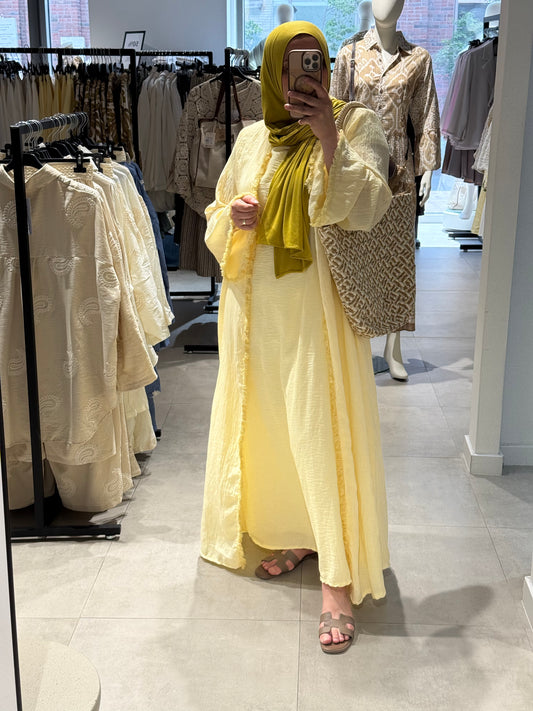 Kimono set summer yellow