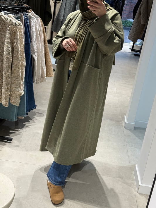 Oversized vest/mantel green