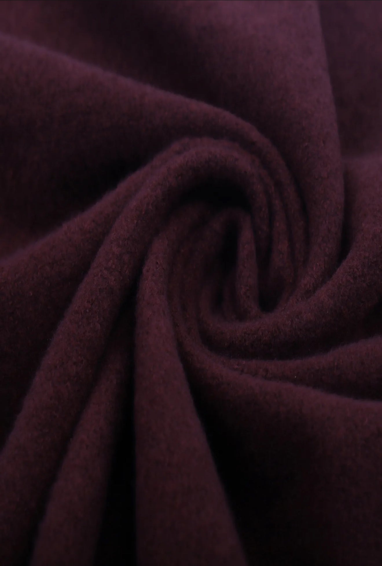 Wollen scarf met franjes Bordeaux